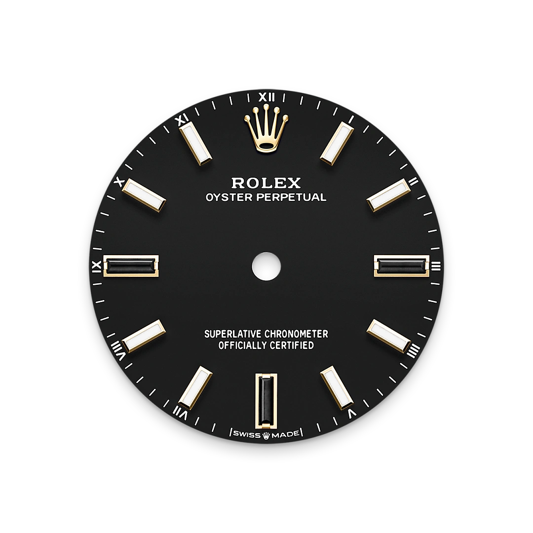 Oyster Perpetual 34 - MẶT ĐỒNG HỒ MÀU ĐEN