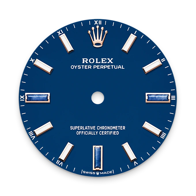 Oyster Perpetual 34 - Mặt số màu blue stone