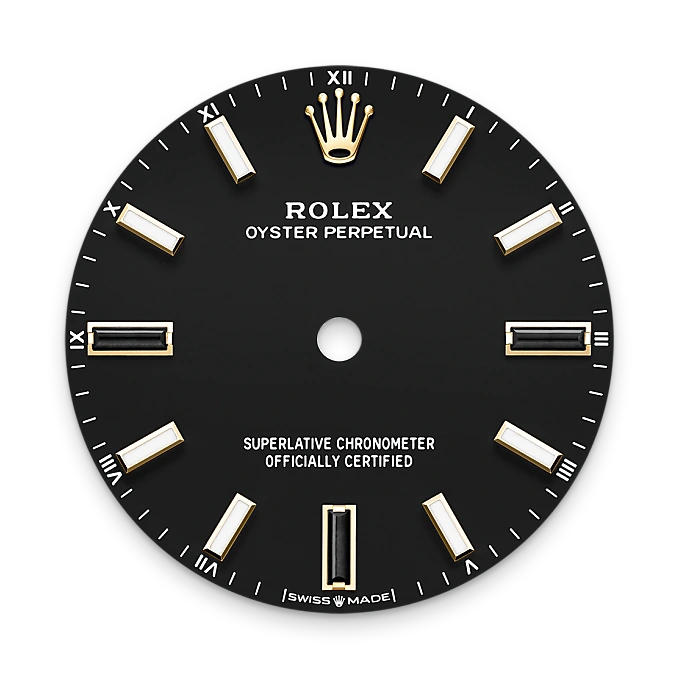 Oyster Perpetual 34 - MẶT ĐỒNG HỒ MÀU ĐEN