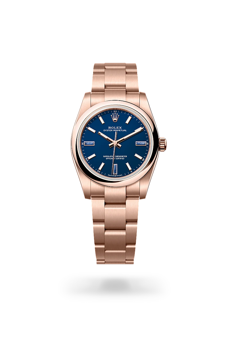 rolex oyster perpetual chế tác từ vàng everose 18 ct, m124205-0002 - dafc