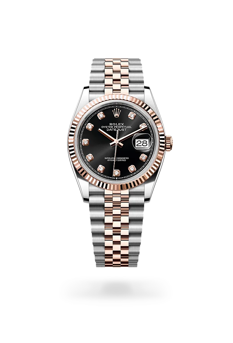 rolex datejust chế tác từ rolesor everose - hỗn hợp thép oystersteel và vàng everose, m126231-0019 - dafc