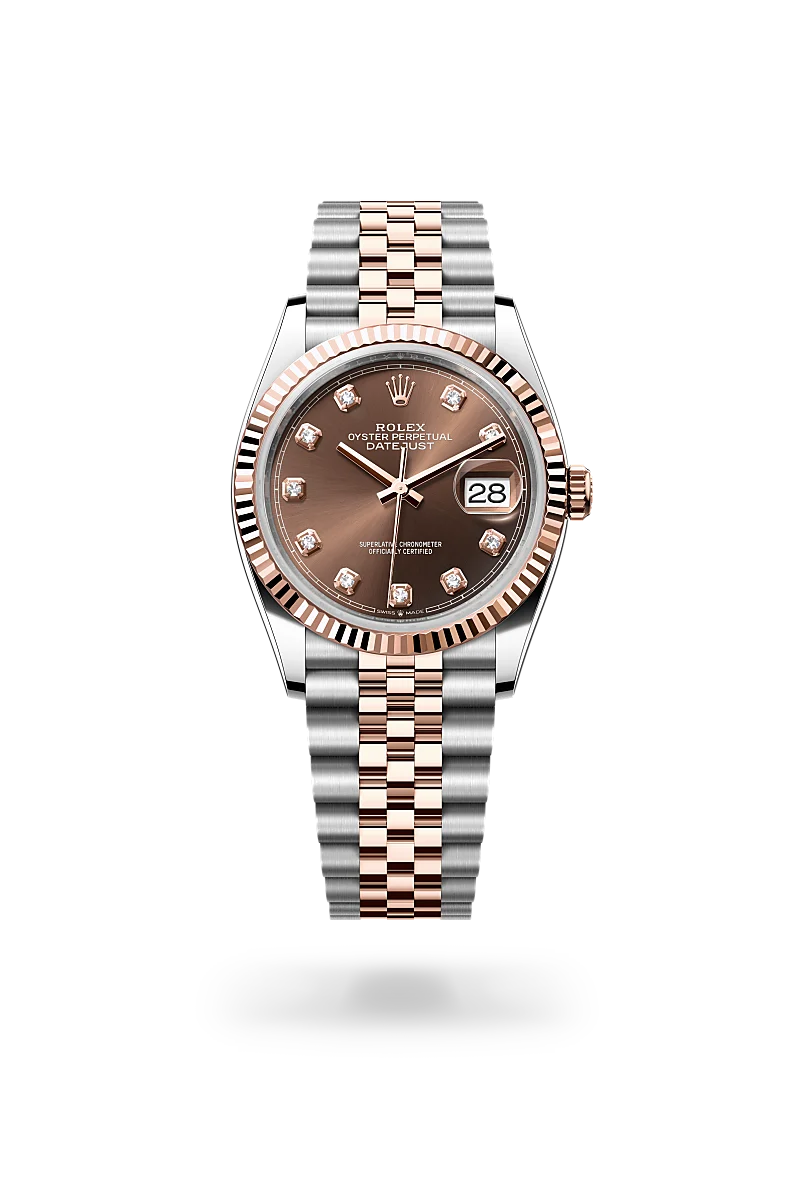 rolex datejust chế tác từ rolesor everose - hỗn hợp thép oystersteel và vàng everose, m126231-0053 - dafc