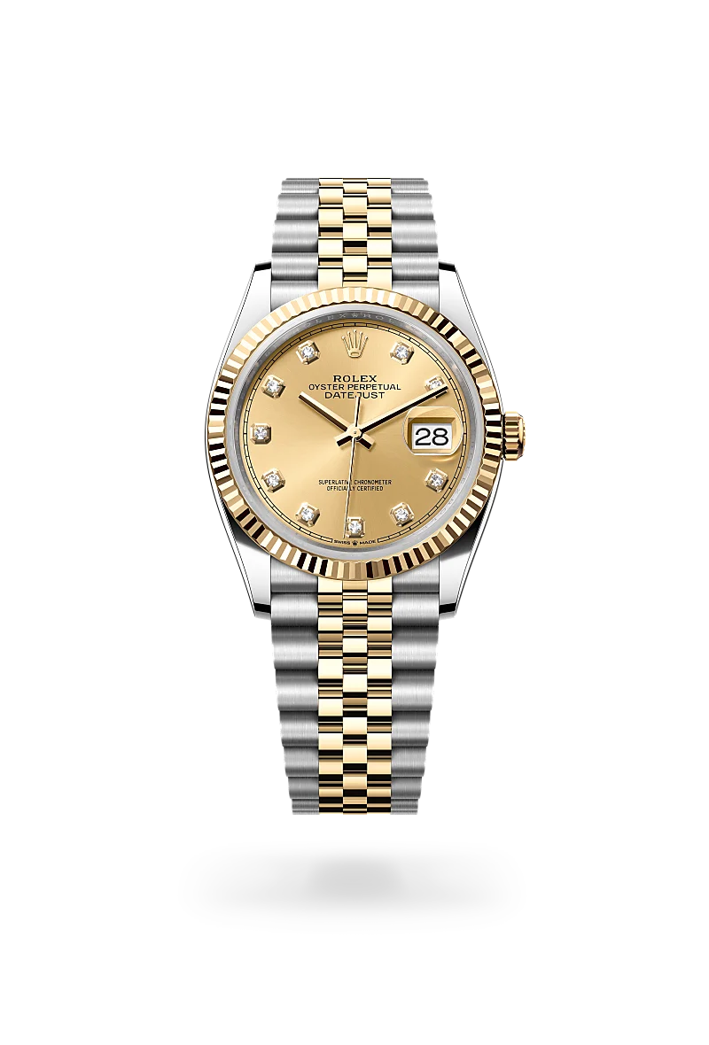 rolex datejust chế tác từ rolesor vàng - hỗn hợp thép oystersteel và vàng kim, m126233-0017 - dafc
