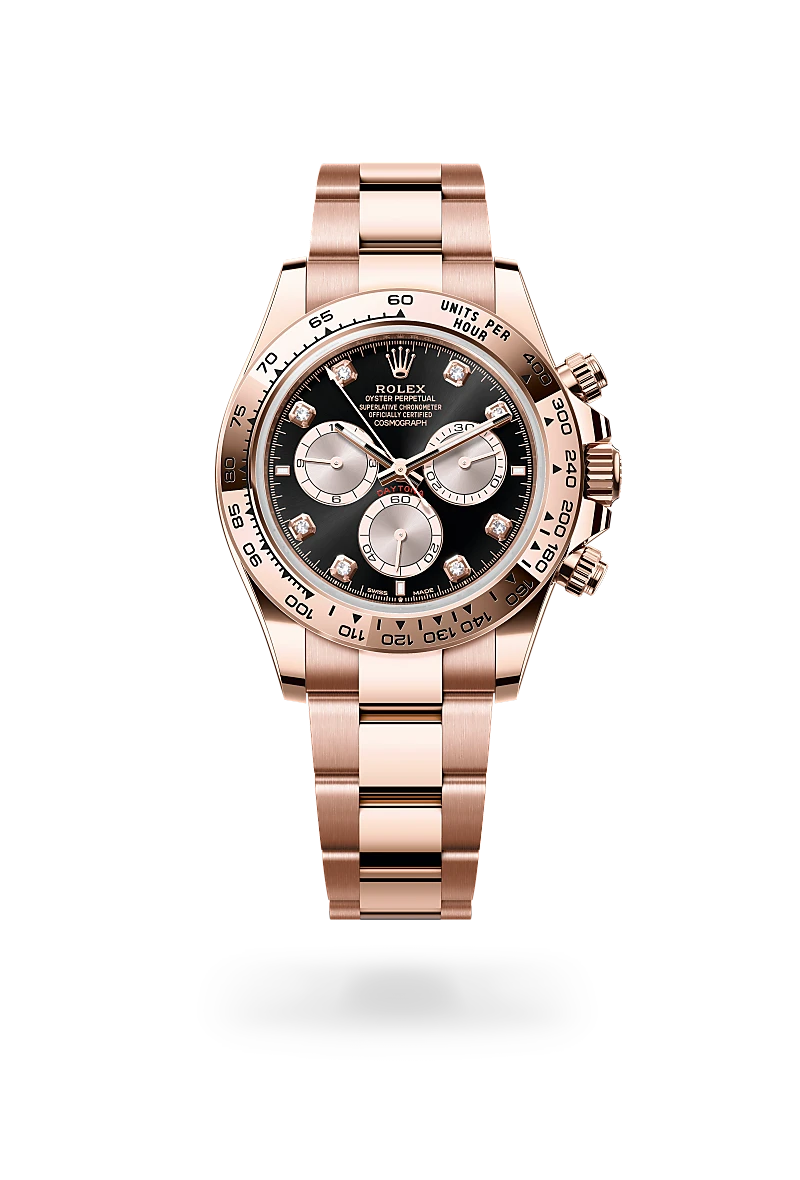 rolex cosmograph daytona in 18 ct everose gold, m126505-0002 - dafc