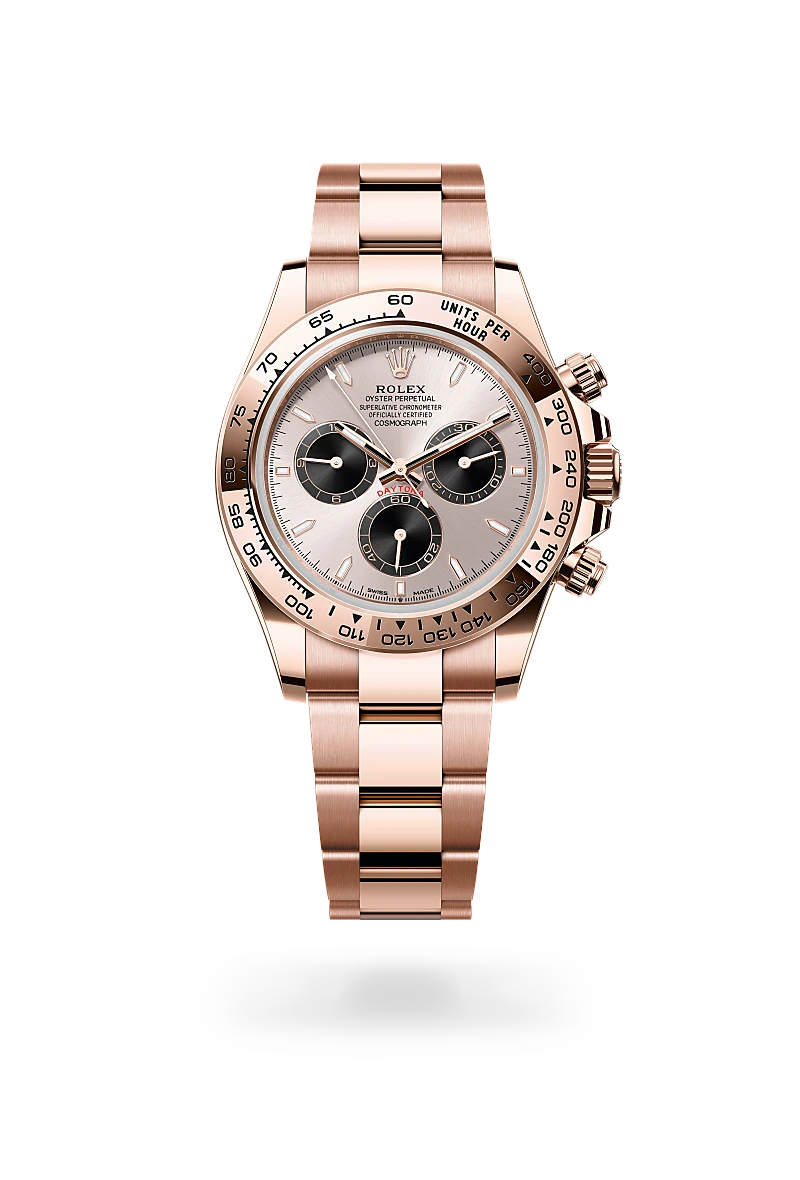 rolex cosmograph daytona in 18 ct everose gold, m126505-0003 - dafc