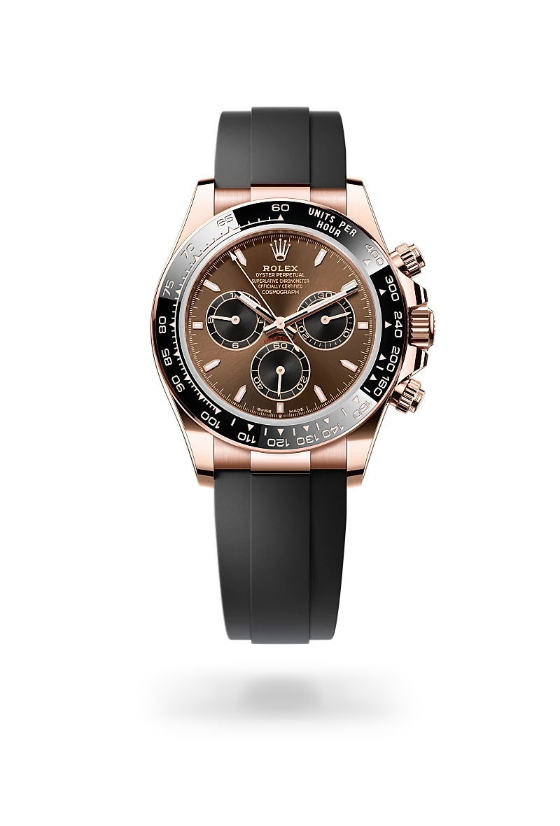 rolex cosmograph daytona in 18 ct everose gold, m126515ln-0010 - dafc