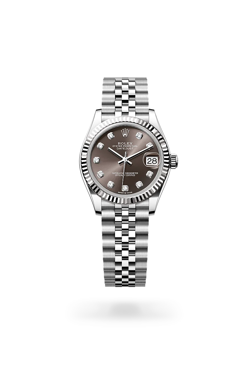 rolex datejust chế tác từ rolesor trắng - hỗn hợp thép oystersteel và vàng trắng, m278274-0008 - dafc