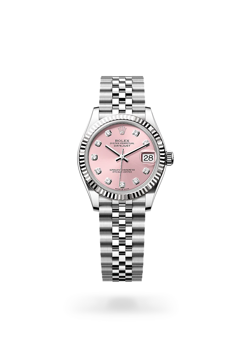 rolex datejust chế tác từ rolesor trắng - hỗn hợp thép oystersteel và vàng trắng, m278274-0032 - dafc