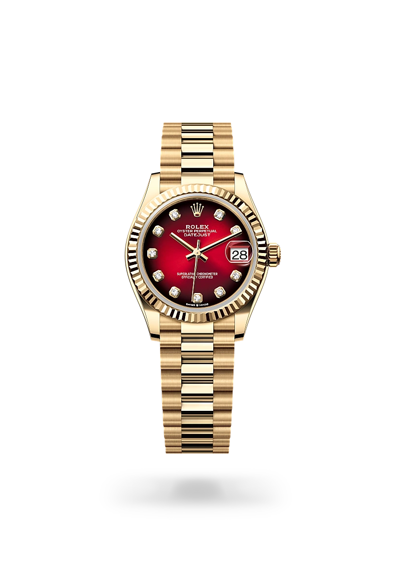 rolex datejust chế tác từ vàng kim 18 ct, m278278-0049 - dafc