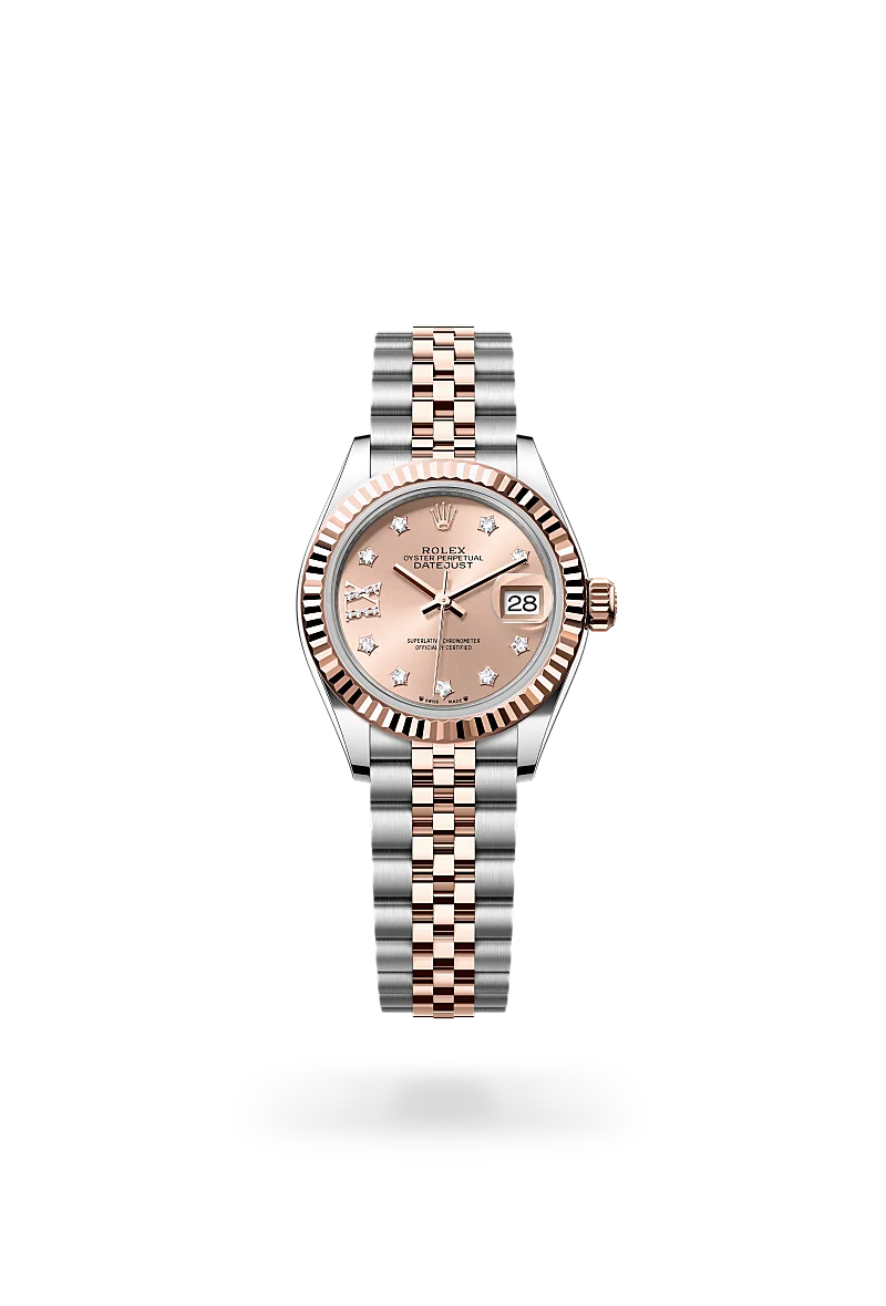 rolex lady-datejust chế tác từ rolesor everose - hỗn hợp thép oystersteel và vàng everose, m279171-0027 - dafc