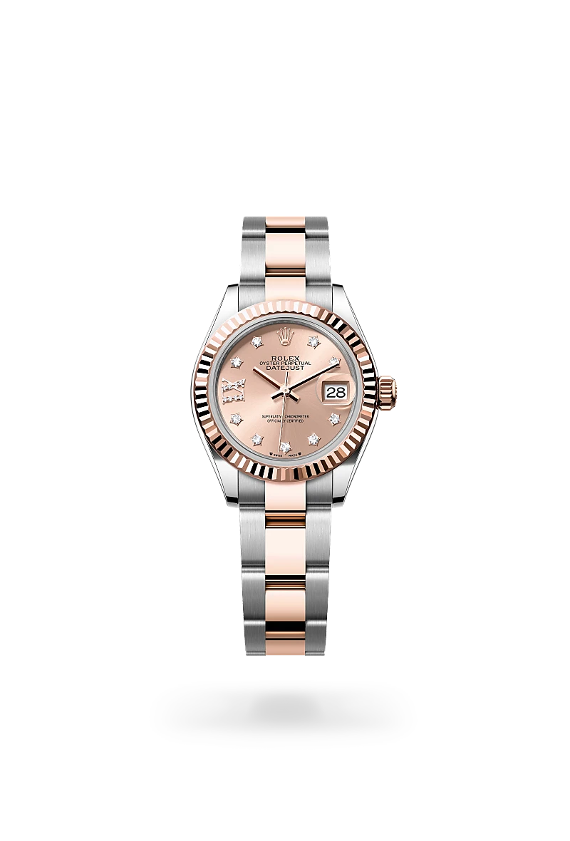 rolex lady-datejust chế tác từ rolesor everose - hỗn hợp thép oystersteel và vàng everose, m279171-0028 - dafc