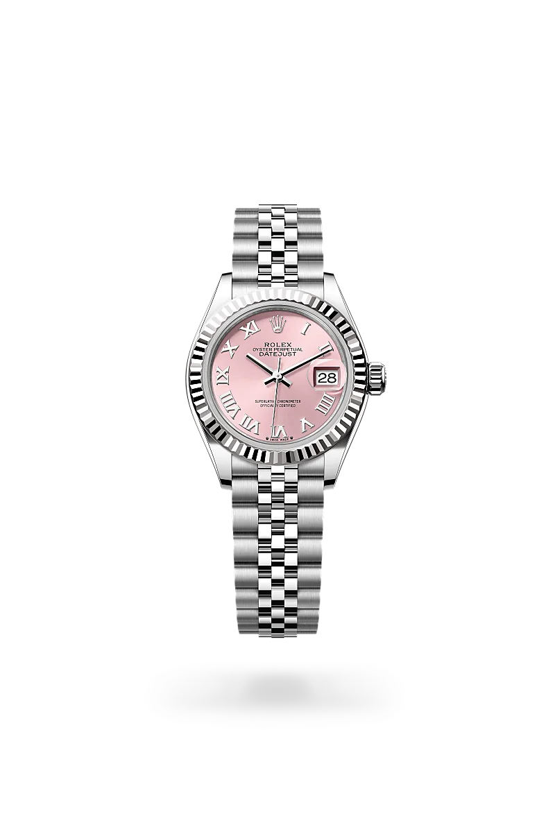 rolex lady-datejust in white rolesor - combination of oystersteel and white gold, m279174-0017 - dafc