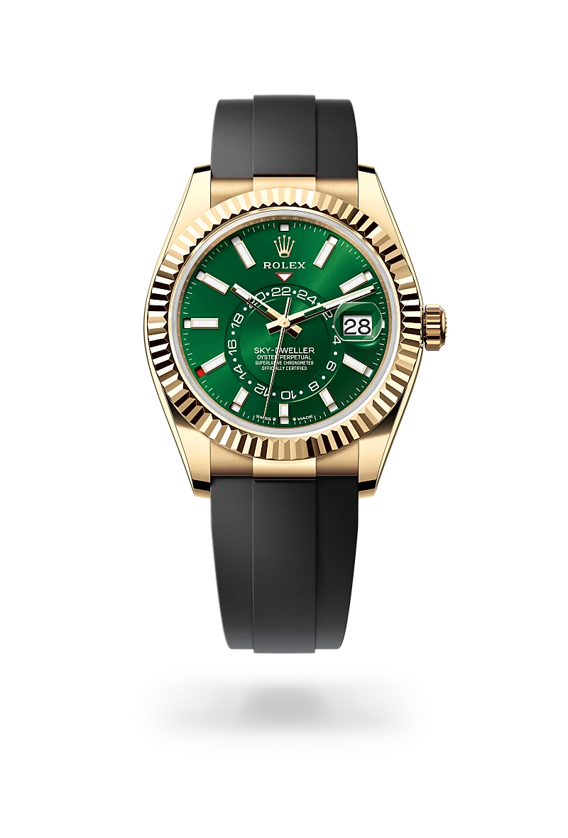 rolex sky-dweller in 18 ct yellow gold, m336238-0004 - dafc
