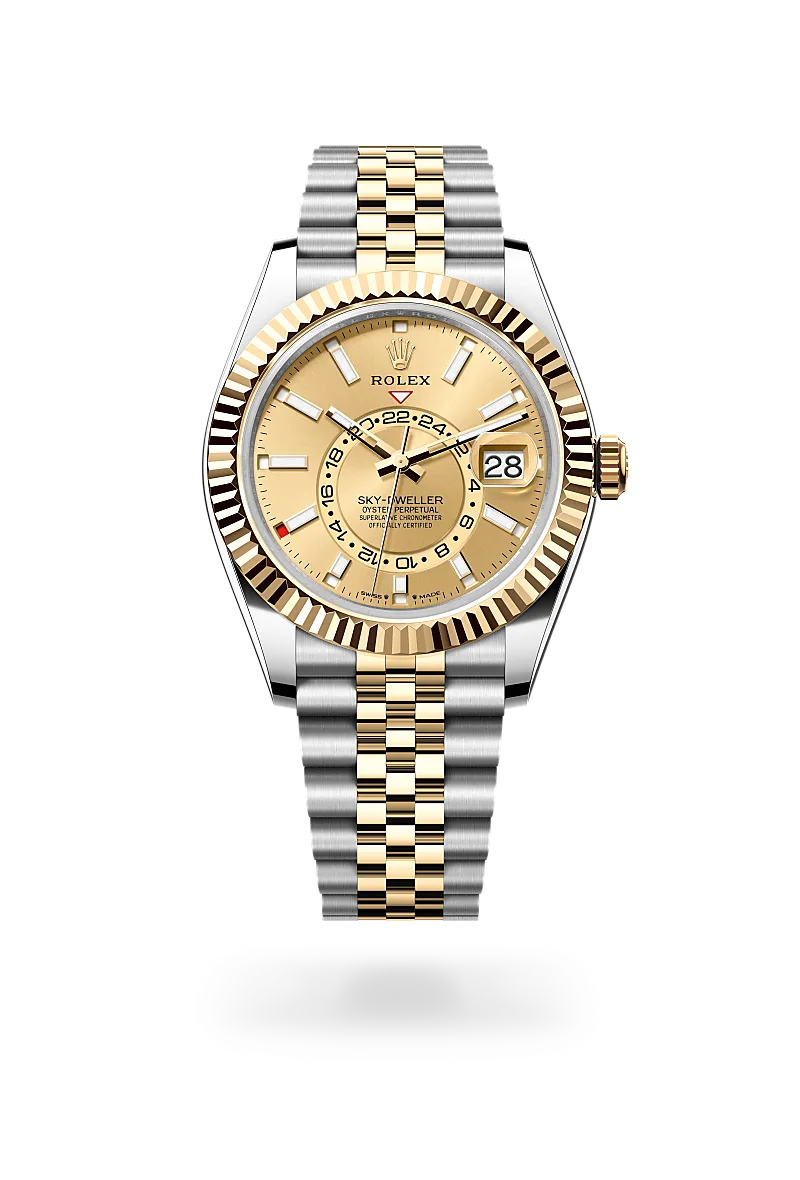 rolex sky-dweller in yellow rolesor - combination of oystersteel and yellow gold, m336933-0002 - dafc