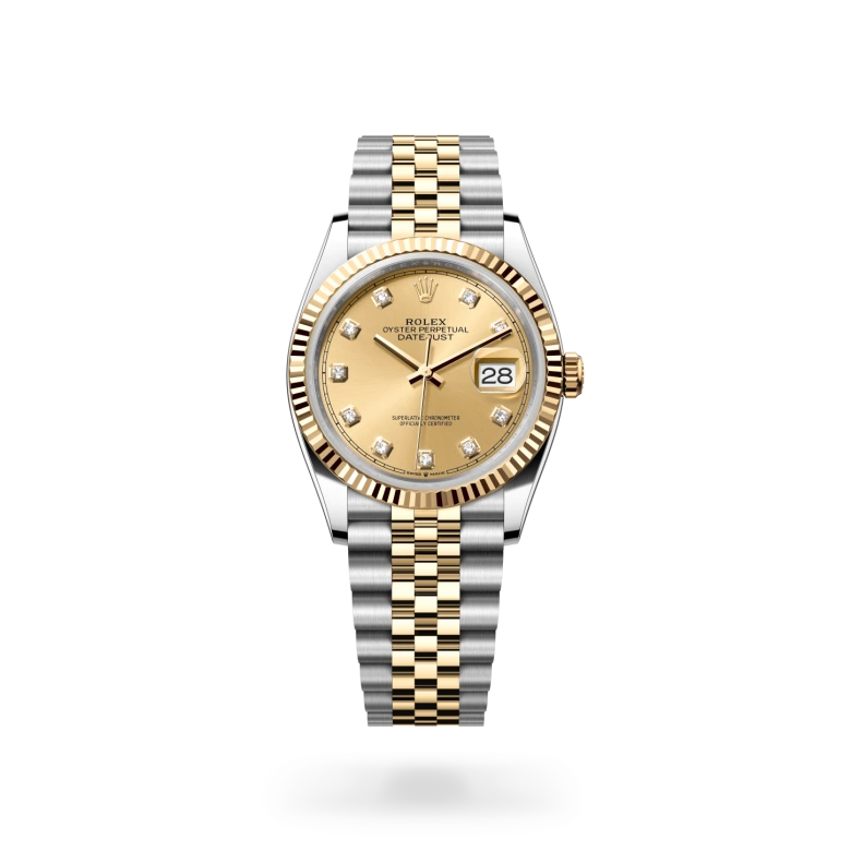 rolex datejust chế tác từ rolesor vàng - hỗn hợp thép oystersteel và vàng kim, m126233-0017 - dafc