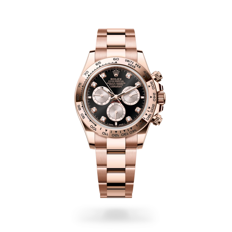 rolex cosmograph daytona in 18 ct everose gold, m126505-0002 - dafc