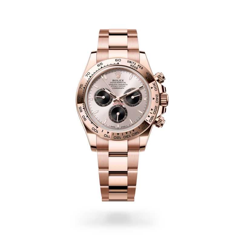 rolex cosmograph daytona in 18 ct everose gold, m126505-0003 - dafc