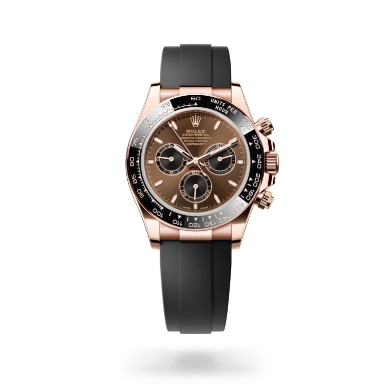 rolex cosmograph daytona in 18 ct everose gold, m126515ln-0010 - dafc