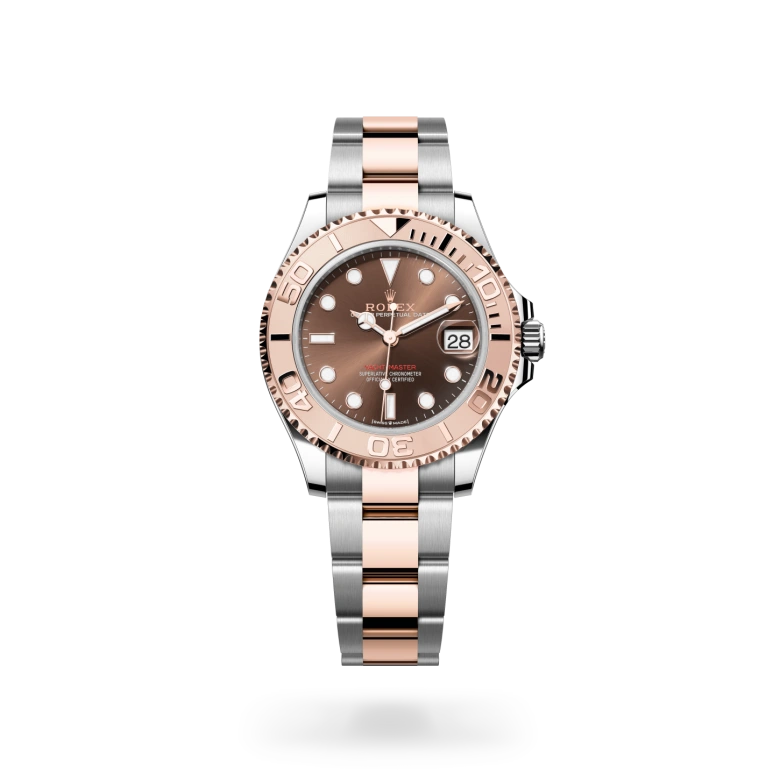 rolex yacht-master in everose rolesor - combination of oystersteel and everose gold, m268621-0003 - dafc