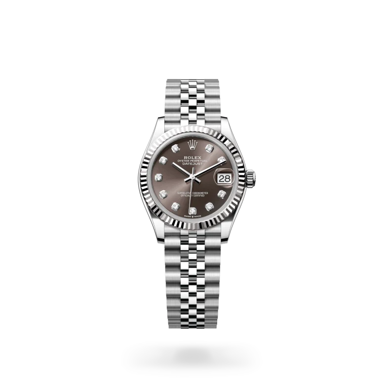 rolex datejust chế tác từ rolesor trắng - hỗn hợp thép oystersteel và vàng trắng, m278274-0008 - dafc