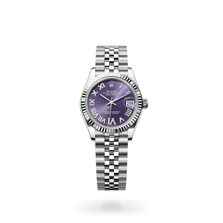 rolex datejust chế tác từ rolesor trắng - hỗn hợp thép oystersteel và vàng trắng, m278274-0026 - dafc