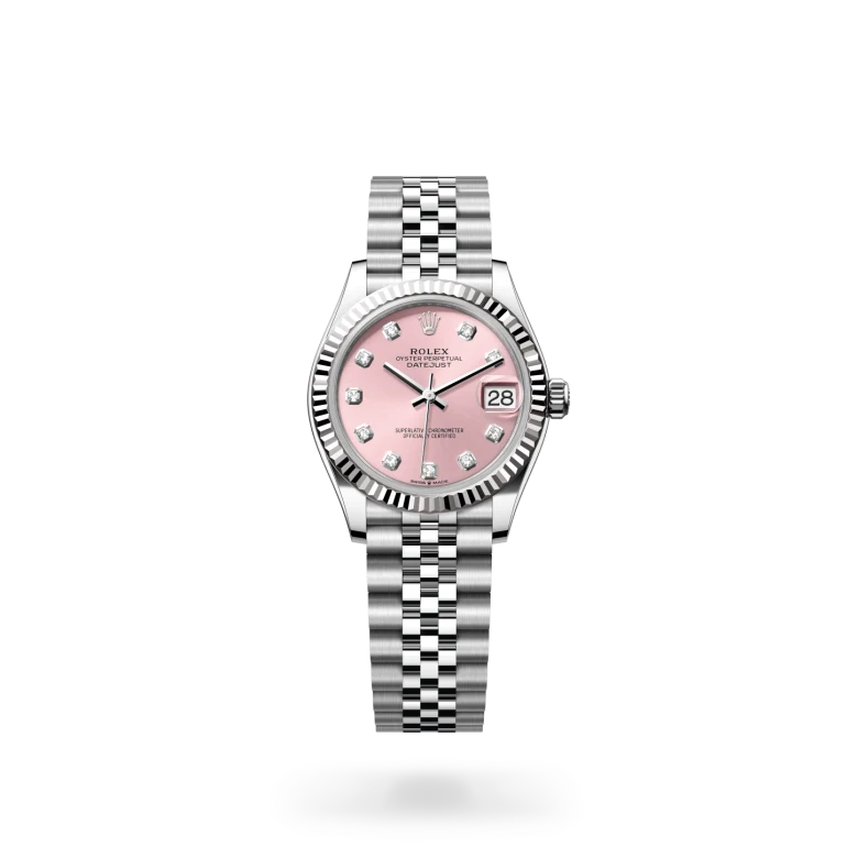 rolex datejust chế tác từ rolesor trắng - hỗn hợp thép oystersteel và vàng trắng, m278274-0032 - dafc