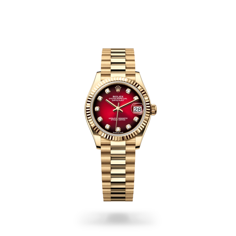 rolex datejust chế tác từ vàng kim 18 ct, m278278-0049 - dafc