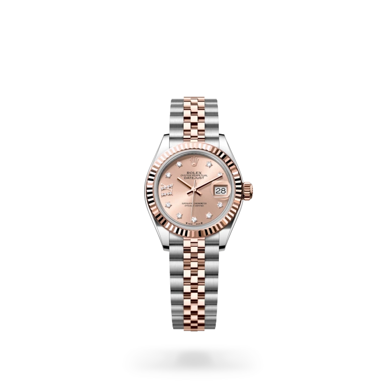 rolex lady-datejust chế tác từ rolesor everose - hỗn hợp thép oystersteel và vàng everose, m279171-0027 - dafc