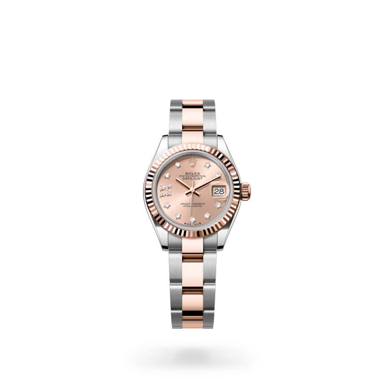 rolex lady-datejust chế tác từ rolesor everose - hỗn hợp thép oystersteel và vàng everose, m279171-0028 - dafc