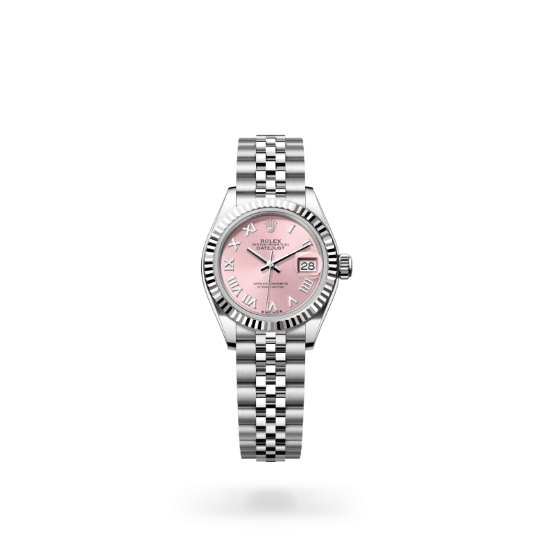 rolex lady-datejust in white rolesor - combination of oystersteel and white gold, m279174-0017 - dafc