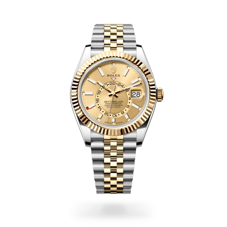 rolex sky-dweller in yellow rolesor - combination of oystersteel and yellow gold, m336933-0002 - dafc